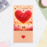 Конверт для денег "С любовью!" сердце из шаров
