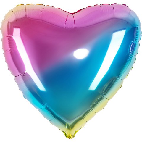 FM Мини-сердце Радуга, нежный градиент / Heart Rainbow gradient