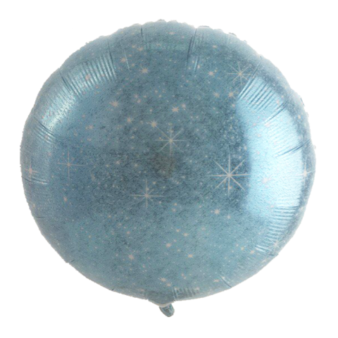 Распродажа An Круг Глиттер Голубой / Faux Sparkle Blue