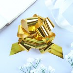 Бант-шар Металлик, ширина 3 см, золото