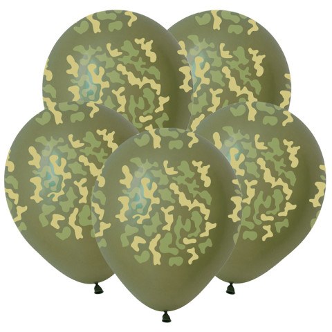D Шары Камуфляж, Темно-Зеленый Пастель