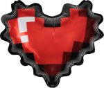 Фигура Сердце, Пиксельное сердце, Красный