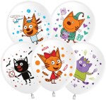 ТМ 512 Шары Три Кота, Играем вместе, Белый, пастель