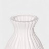 Ваза для цветов Relief, пластик, белая
