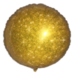 Распродажа An Круг Глиттер Золото / Faux Sparkle Gold