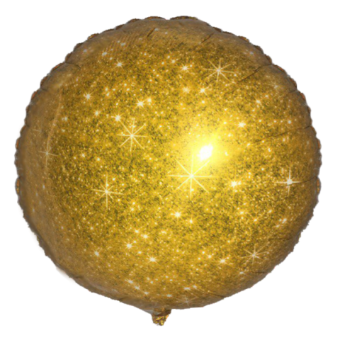 Распродажа An Круг Глиттер Золото / Faux Sparkle Gold