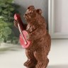 Фигурка гипс «Медведь с домрой», коричневый