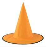 Шляпа ведьмы "Хэллоуин" Оранжевая 1822 Честный знак