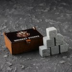 Камни для виски «Медведь», в шкатулке с магнитом, натуральный стеатит