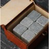 Камни для виски «Медведь», в шкатулке с магнитом, натуральный стеатит