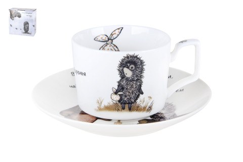 Пара кофейная круглая Ежик в тумане Пара кофейная круглая Ежик в тумане