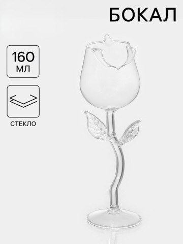 Бокал для вина «Forma. Розе», 160 мл, стекло, прозрачный
