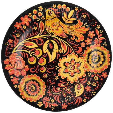 Тарелки Хохлома