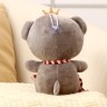 Мягкая игрушка «Мишка с короной», серый