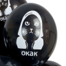 BB Шары ОКАК, кот, черный, пастель