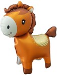 Фигура 3D, Лошадка, Коричневый