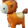 Фигура 3D, Лошадка, Коричневый