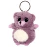 Детский брелок «Мишка», мягкий, сиреневый