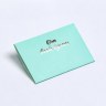 Конверт под сертификат с тиснением «От всей души», мятный