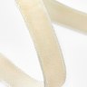 Лента бархатная, молочная №08