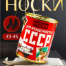 Носки в банке "Для рожденного в СССР" (мужские, цвет микс)