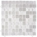 Декоративная панель Пайетки, Прозрачная основа, Звездная пыль, Серебро ПОД ЗАКАЗ