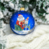 Новогодний елочный шар "Дед Мороз и Снегурочка", микс