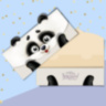 Конверт для денег формовой «Весёлая панда»