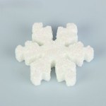 Набор фигур из пенопласта «Снежинка», белый блеск Набор фигур из пенопласта «Снежинка», белый блеск