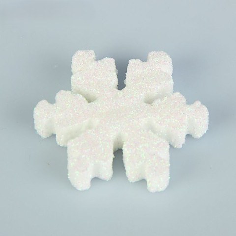 Набор фигур из пенопласта «Снежинка», белый блеск Набор фигур из пенопласта «Снежинка», белый блеск