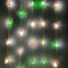 Новогодняя светодиодная гирлянда "Бахрома" теплый цвет с Фигурками