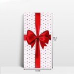 Конверт для денег «Бант красный»