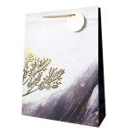 Пакет подарочный "Для тебя", Черный, Тиснение фольгой