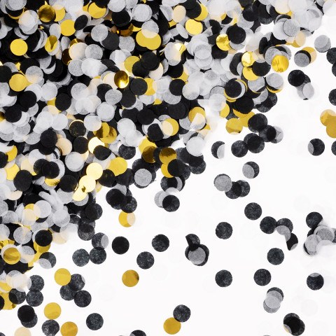 Конфетти Круги, Стильный микс, Металлик, бумага тишью