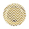 Тарелки одноразовые Зигзаг Золотой