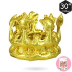 Надувная корона Золото голография