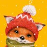 Конверт для денег С Новым Годом! Лисенок в шапочке
