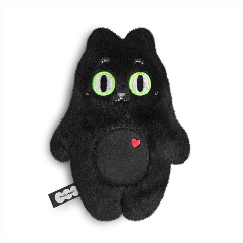 Игрушка "Мякиши" "Котик Бу" с белой маской и светящимися в темноте глазами