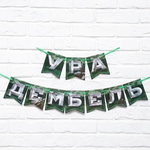 Гирлянда на ленте "Дембель"