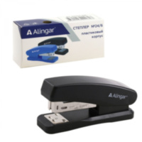 Степлер №24/6 Alingar на 20 л. корпус пластиковый, черный