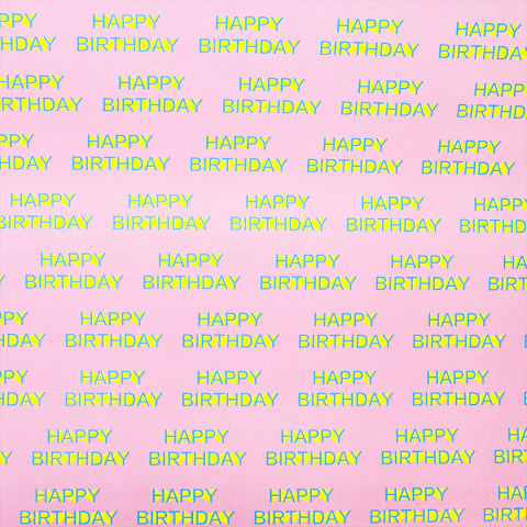 Упаковочная бумага Happy Birthday, Розовый