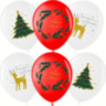 МВВ Шары С Новым Годом!, Белый (200)/Красный (230), пастель
