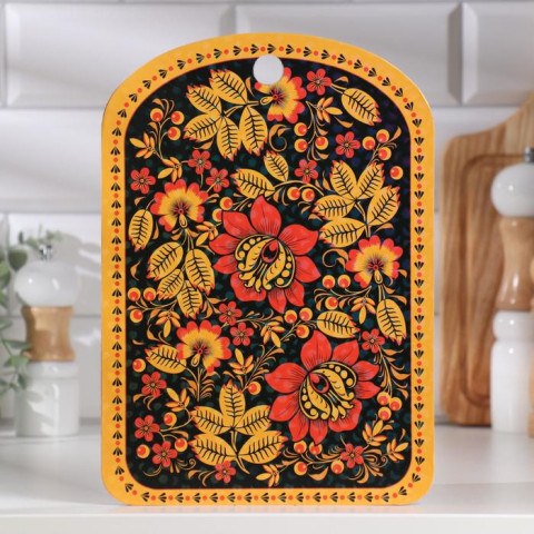 Доска разделочная сувенирная Дарим Красиво «Хохлома», дерево