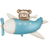 PD Фигура Мишка в самолете, Голубой / Light Blue