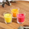 Набор ароматических свечей в стакане по 50 мл, земляника, манго, цитрус