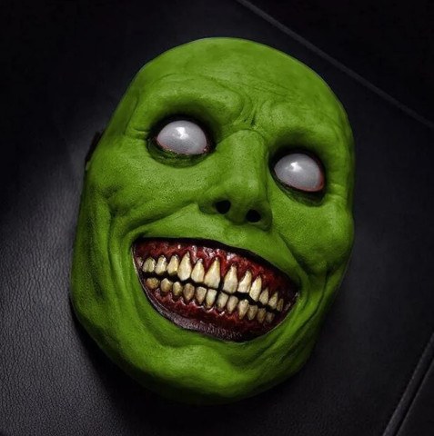 Маска латексная Зеленый монстр