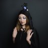 Светодиодный ободок, Черная кошка
