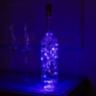 Гирлянда роса с пробкой, серебристая нить, 20 LED, свечение фиолетовое