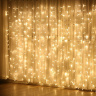 Светодиодная гирлянда, Занавес 300 Led, 8 режимов, IP14 Теплый свет ЧЗ