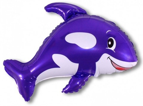 Шар мини-фигура Дружелюбный кит (фиолетовый) / Friendly Whale